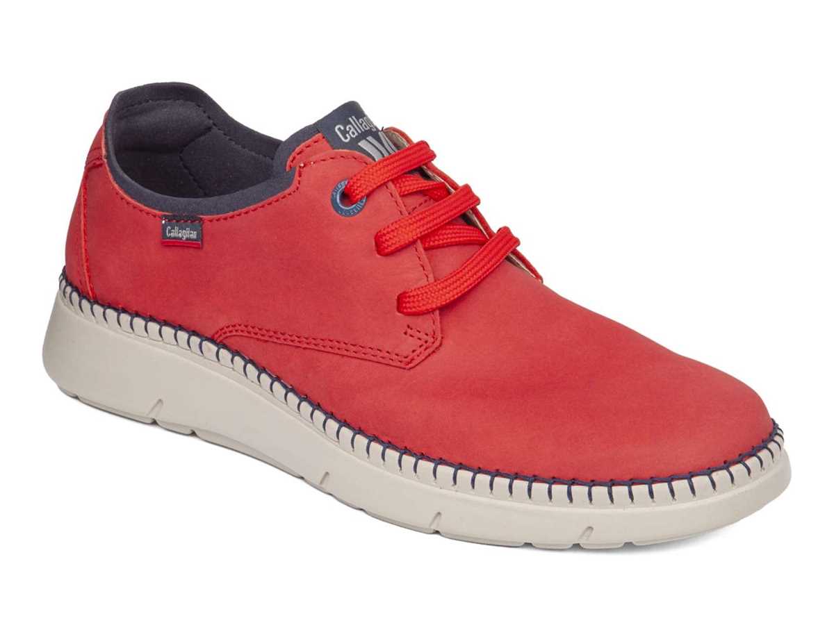 Callaghan 53500 Circular Scarpe Stringate Uomo Rosse Blu | WRJ8857YF