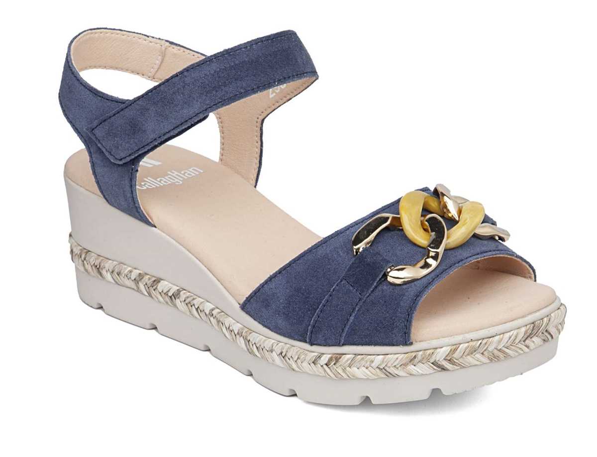 Callaghan 29807 Mara Sandali con Zeppa Donna Blu | FIW3635HU