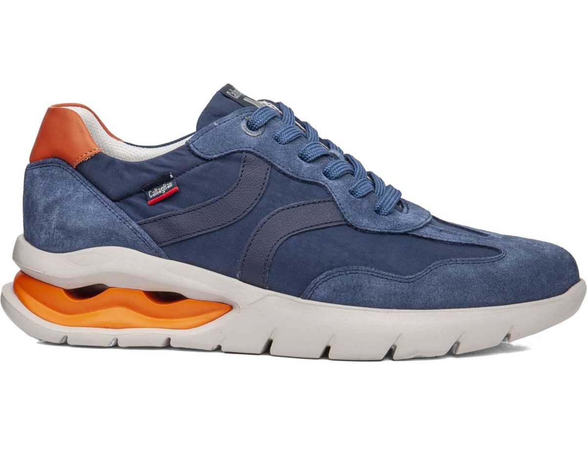 Callaghan 45408 Vento Scarpe Da Ginnastica Uomo Blu Arancioni | AZN2958PE