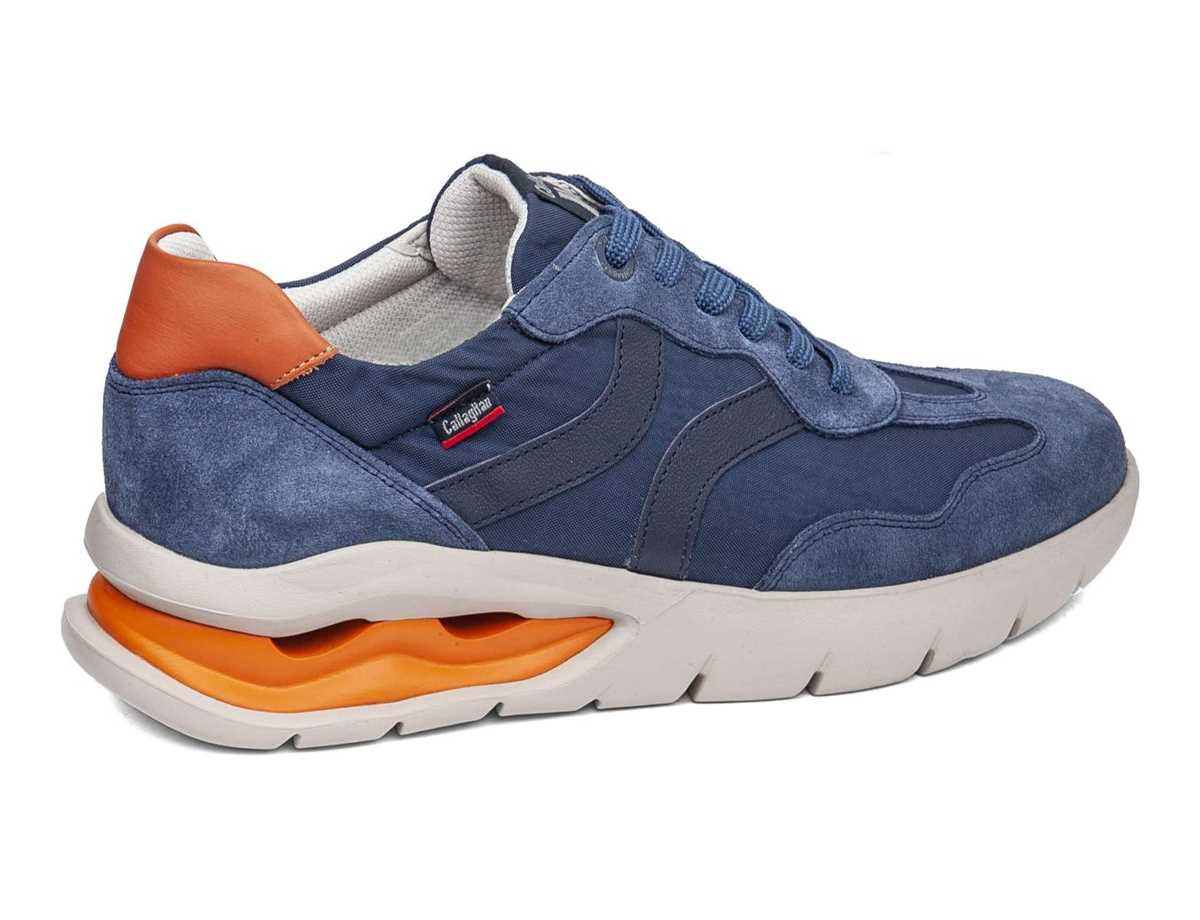 Callaghan 45408 Vento Scarpe Da Ginnastica Uomo Blu Arancioni | AZN2958PE