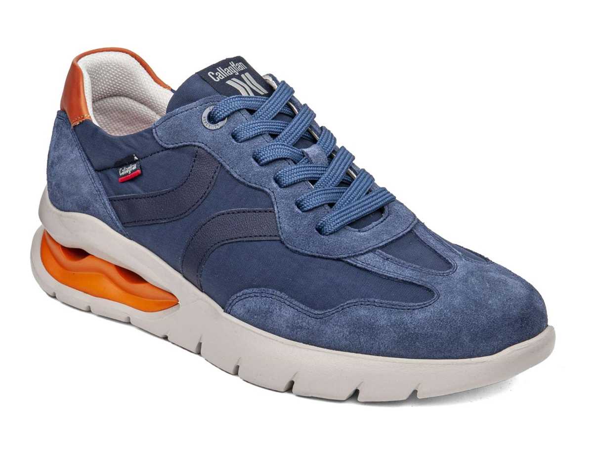 Callaghan 45408 Vento Scarpe Da Ginnastica Uomo Blu Arancioni | AZN2958PE