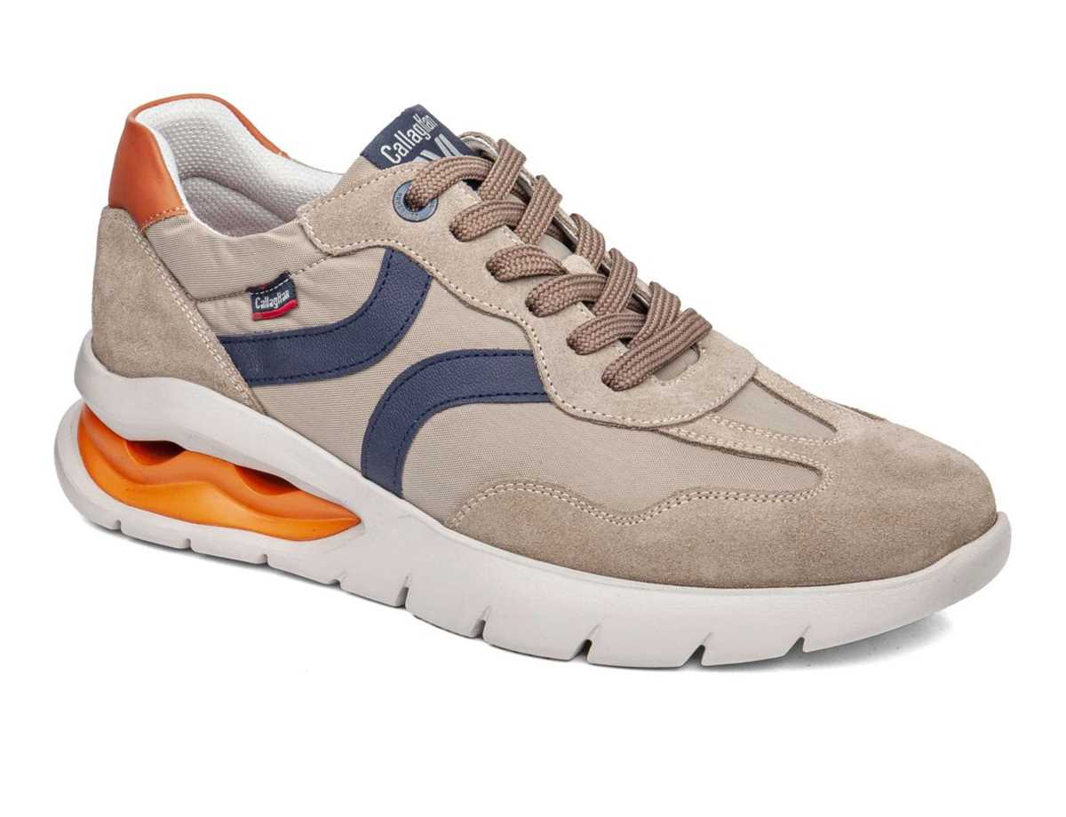 Callaghan 45408 Vento Scarpe Da Ginnastica Uomo Beige Blu | UMS9445HH