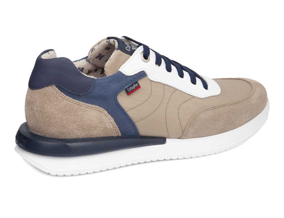 Callaghan 51100 Moses Scarpe Da Ginnastica Uomo Beige Blu | YXB1554ZM