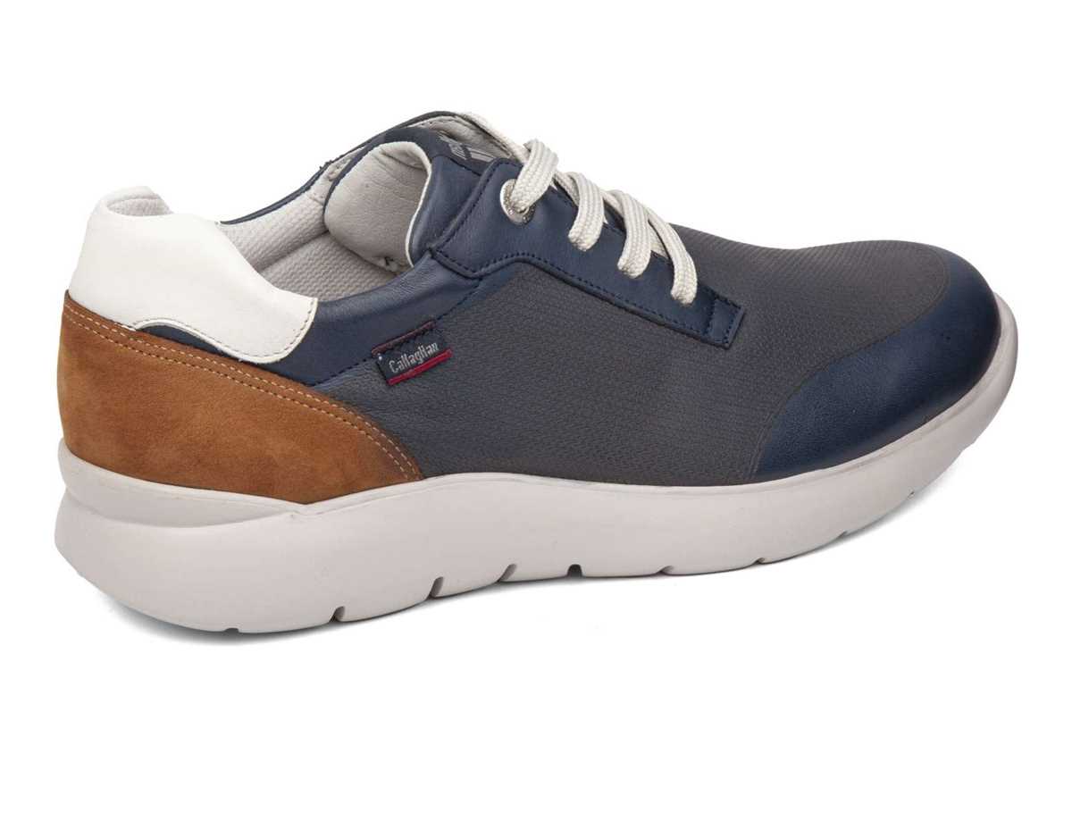 Callaghan 51308 Nuvole Scarpe Da Ginnastica Uomo Blu Marroni Bianche | JMV3536IZ