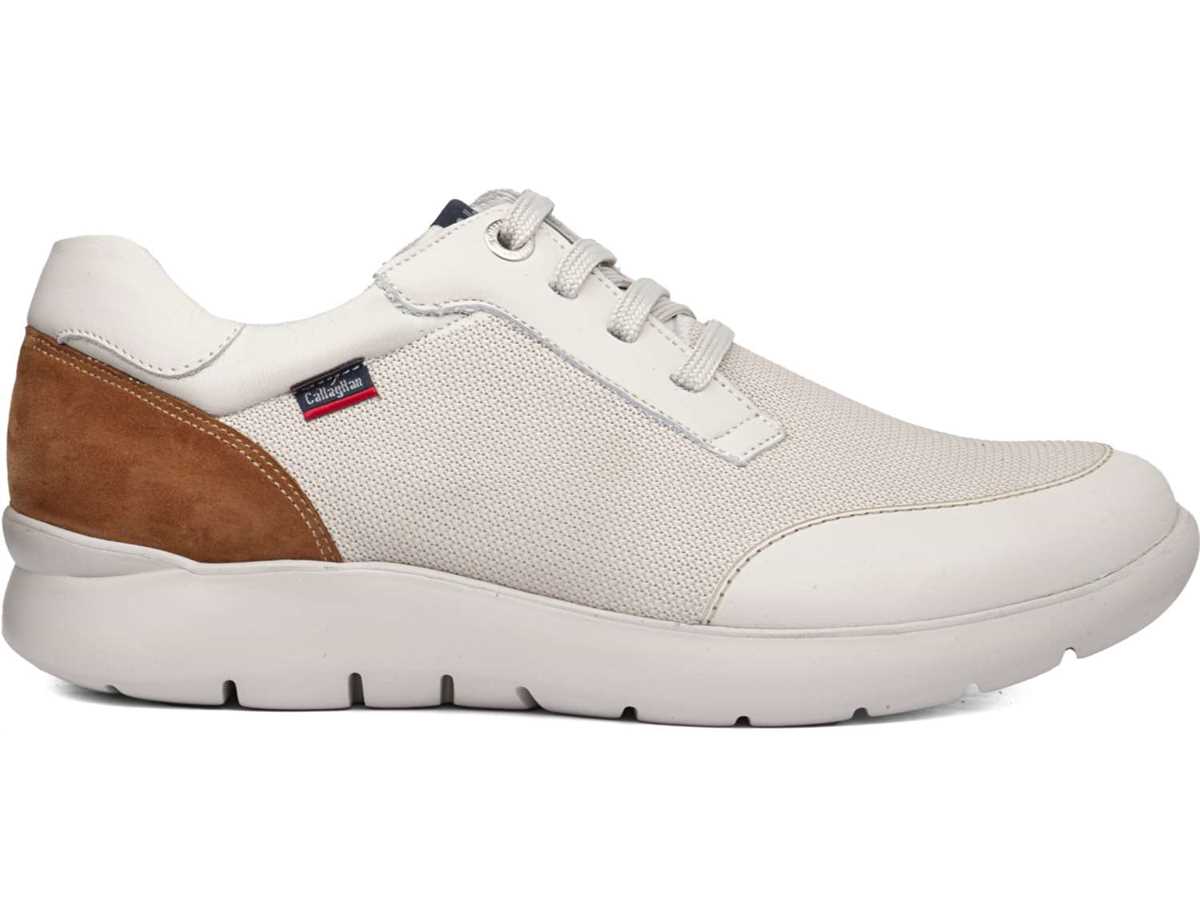 Callaghan 51308 Nuvole Scarpe Da Ginnastica Uomo Bianche Marroni | JVK707AH