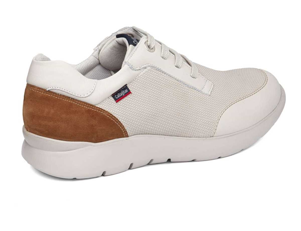 Callaghan 51308 Nuvole Scarpe Da Ginnastica Uomo Bianche Marroni | JVK707AH