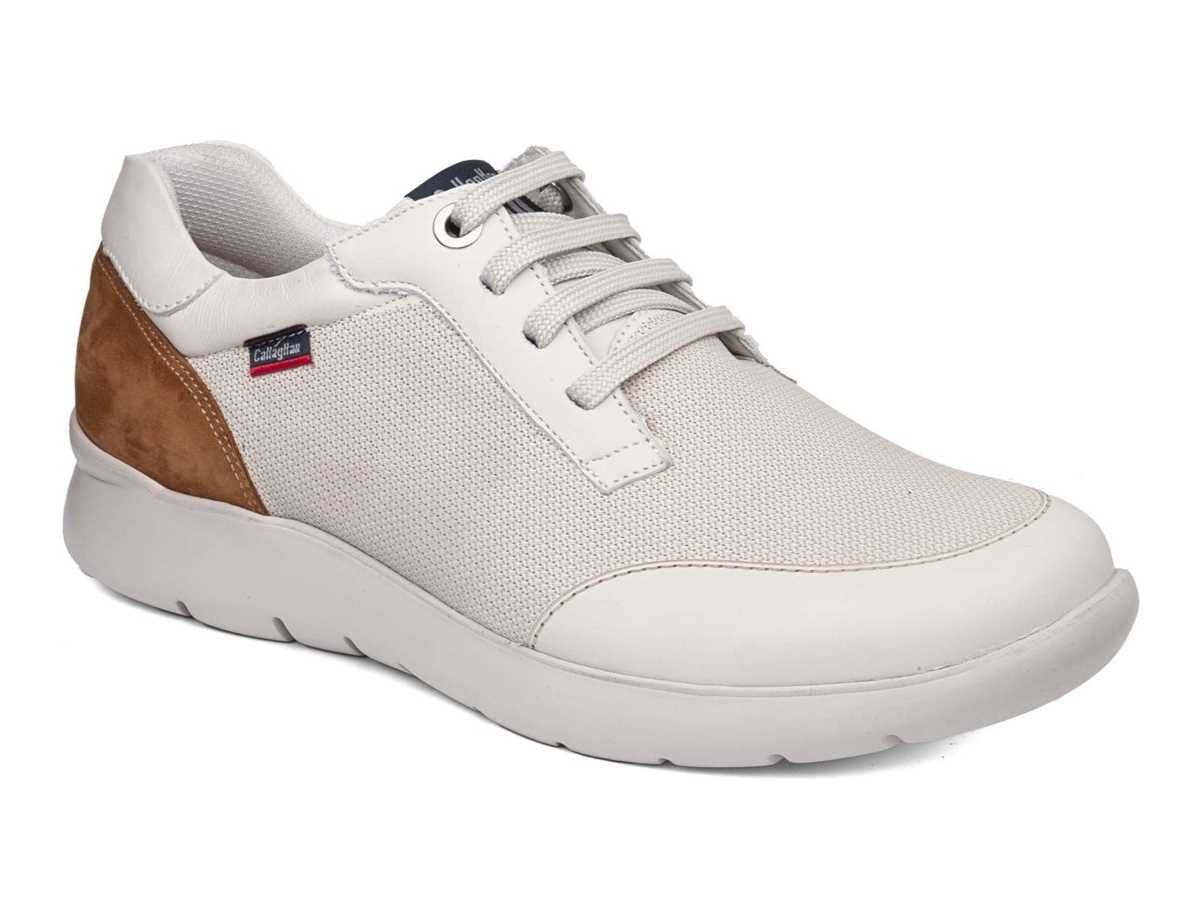 Callaghan 51308 Nuvole Scarpe Da Ginnastica Uomo Bianche Marroni | JVK707AH